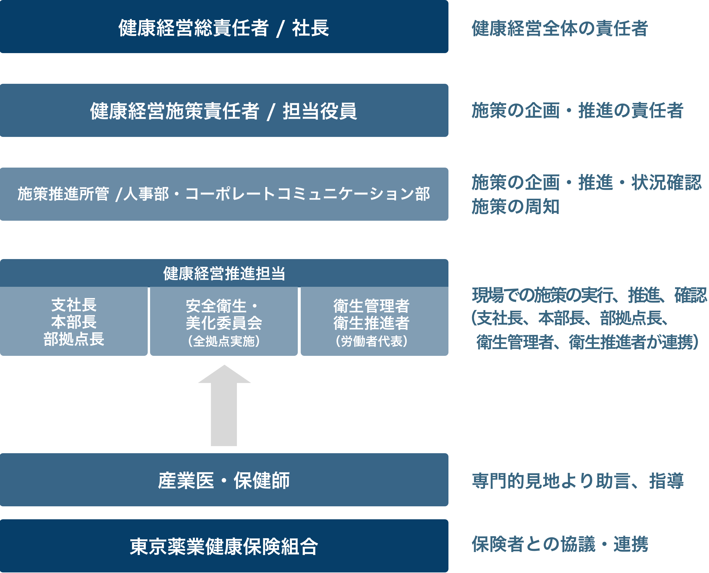 健康経営推進体制図