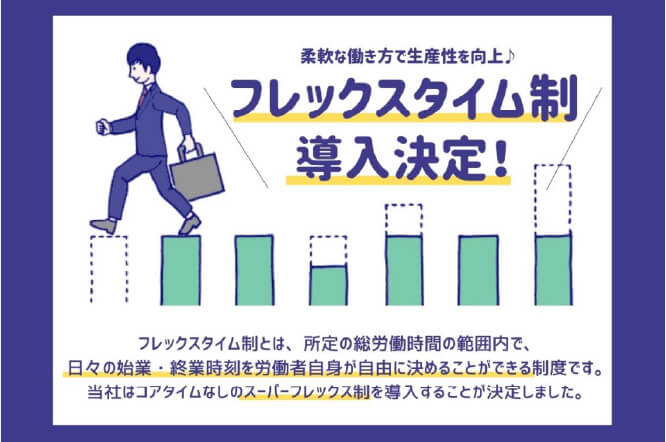 フレックスタイム制の導入
