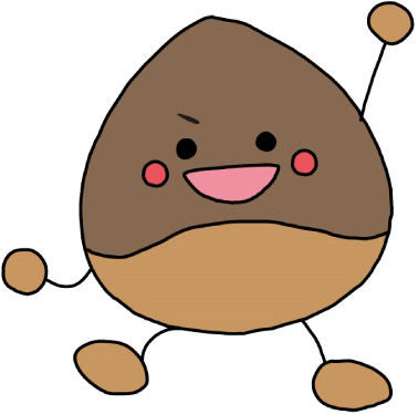 栗原医療器械店イメージキャラクター「ミラクリ」がこぶしを突き上げている画像